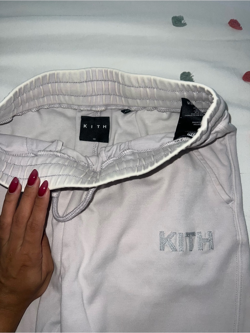 KITH Light purple Logo Sweatpants